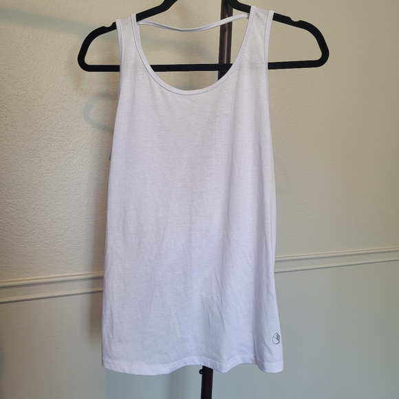 Icyzone White Twist Backless Athletic Work Out Tank Top Womens Medium - Picture 8 of 10